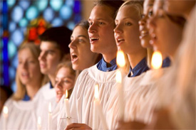 Candlelight singers