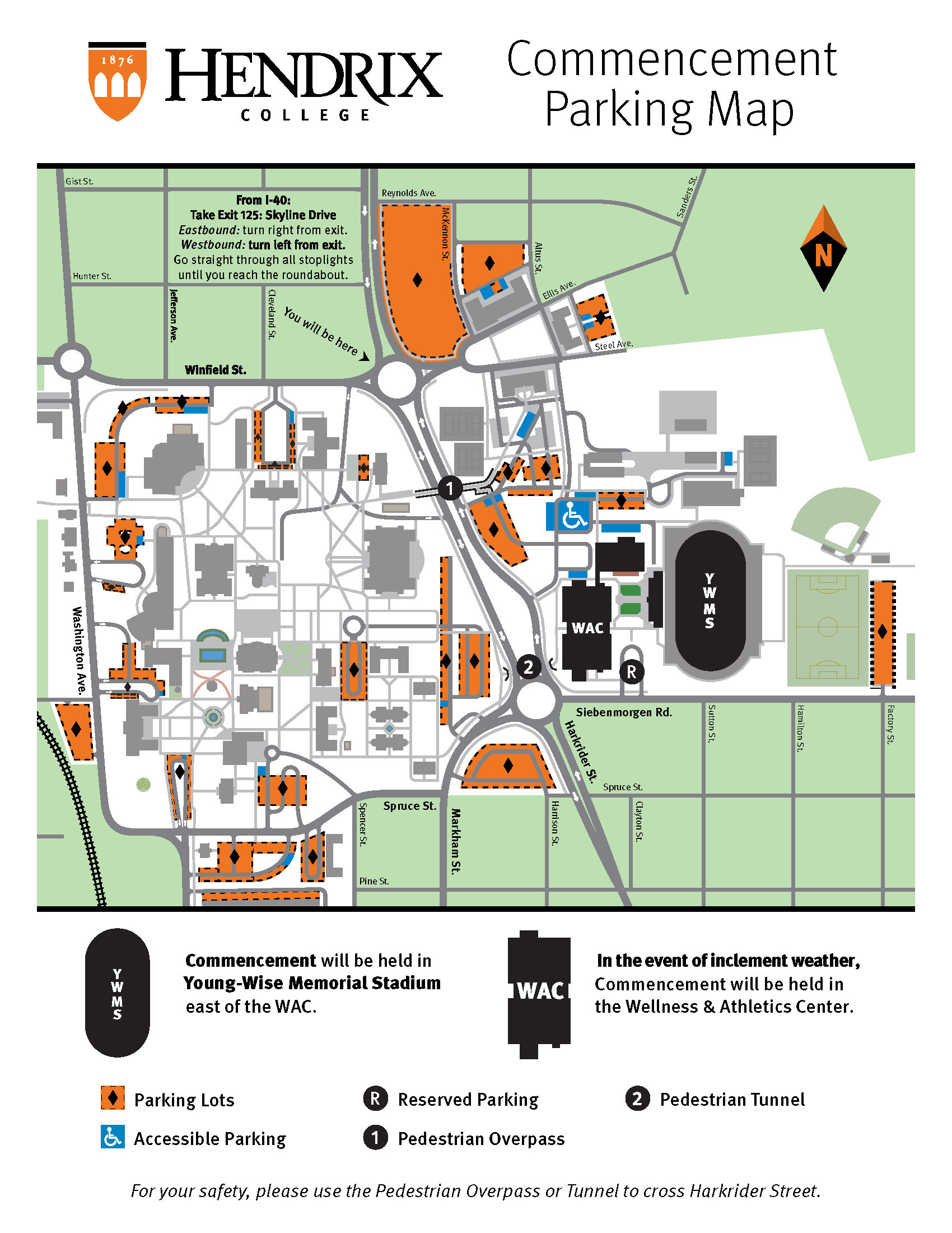 Hendrix Campus Map